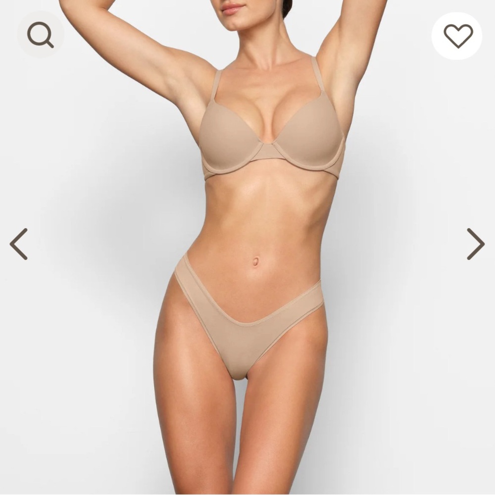 NWT SKIMS Fits Everybody T-Shirt Bra in CLAY Sz 32C